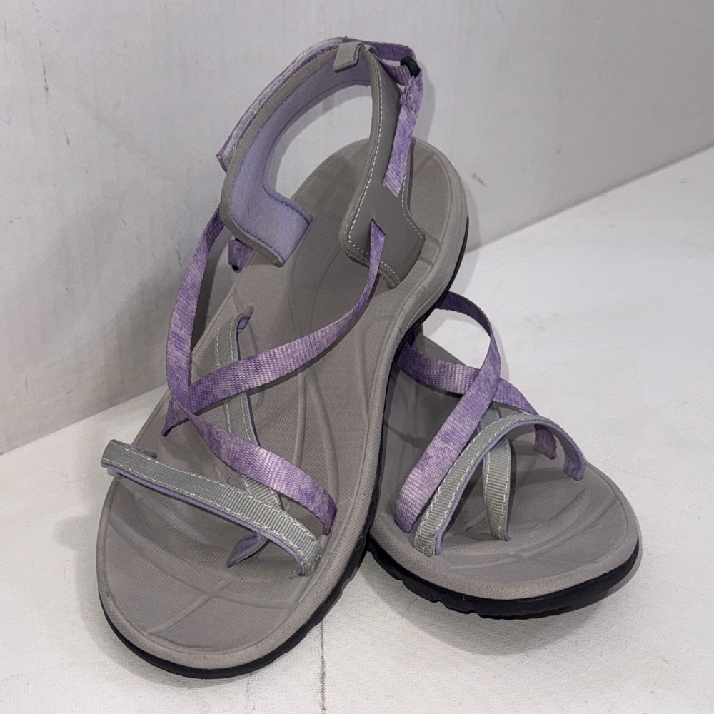 Northside Covina Sport Open Toe Strap Gorpcore Purple Gray Sandals Women's Sz 10